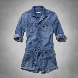 Abercrombie and Fitch Denim Romper